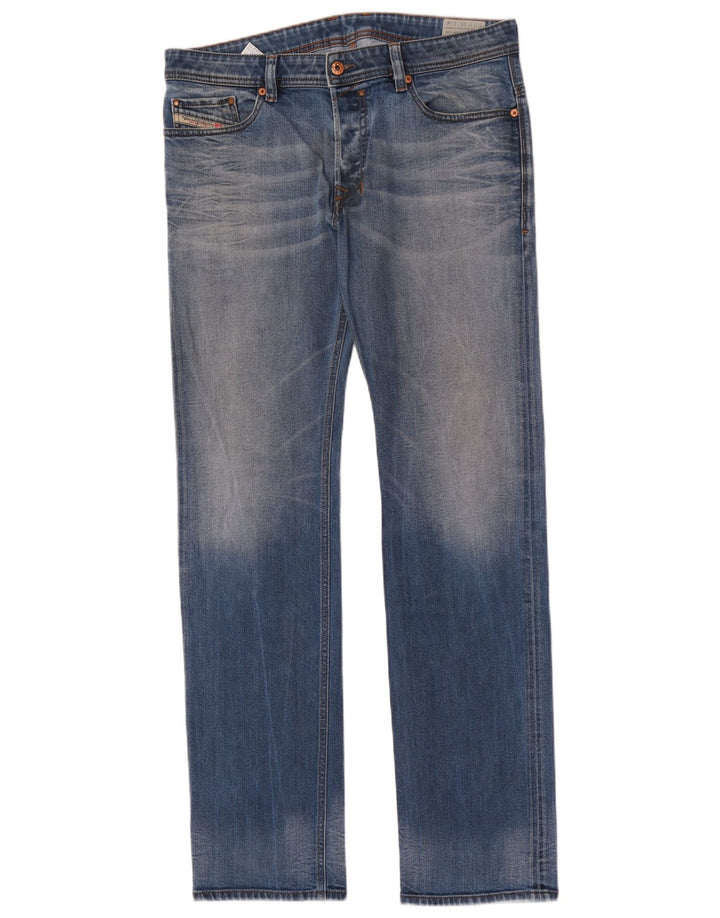 Jeans dritti da uomo Diesel W33 L34 cotone blu