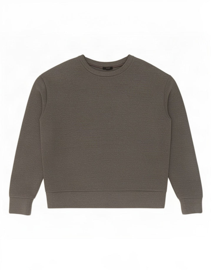 Cos Felpa da uomo Maglione in poliestere chiazzato grigio medio