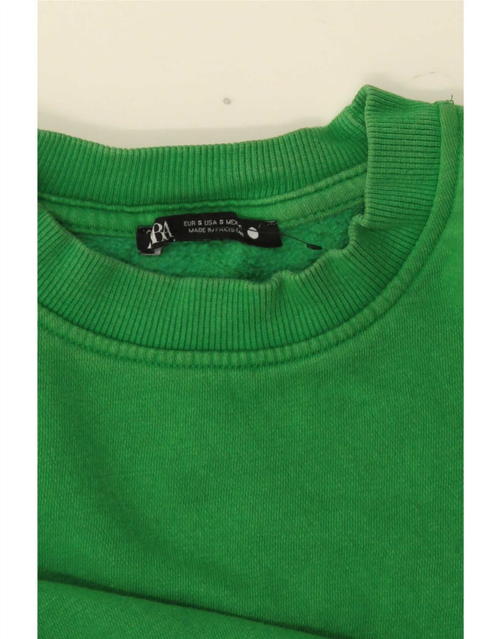 Felpa Zara Donna Maglione UK 10 Small Verde