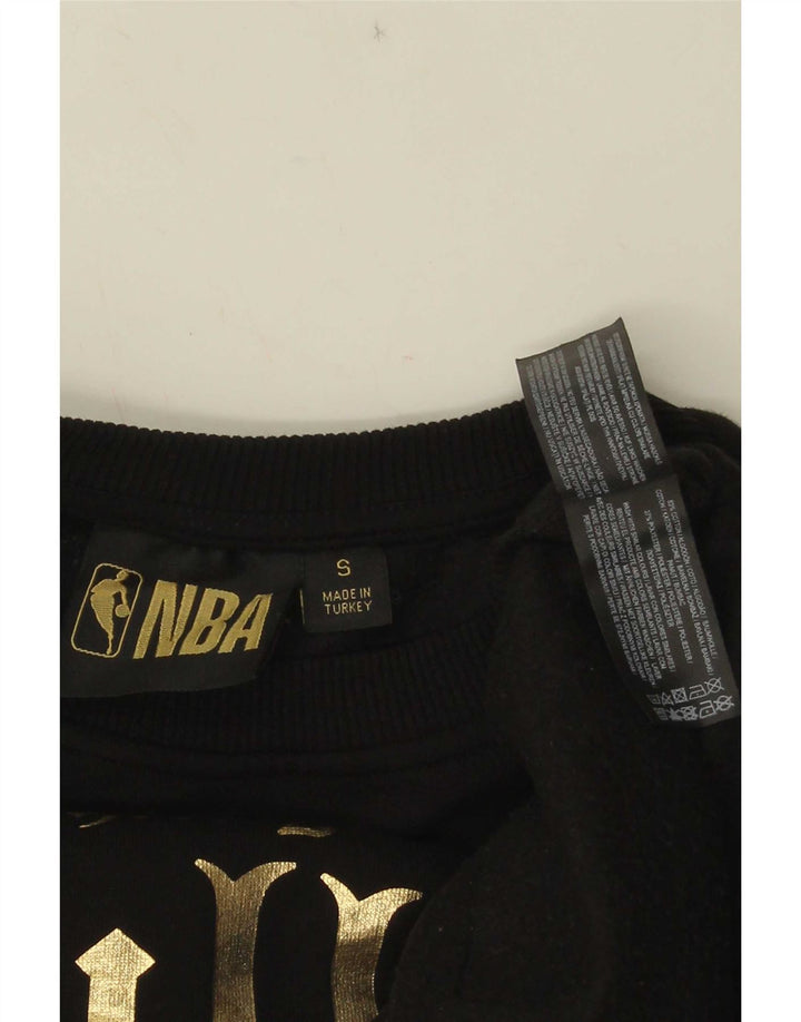 Felpa grafica da uomo NBA Chicago Bulls, piccola, in cotone nero