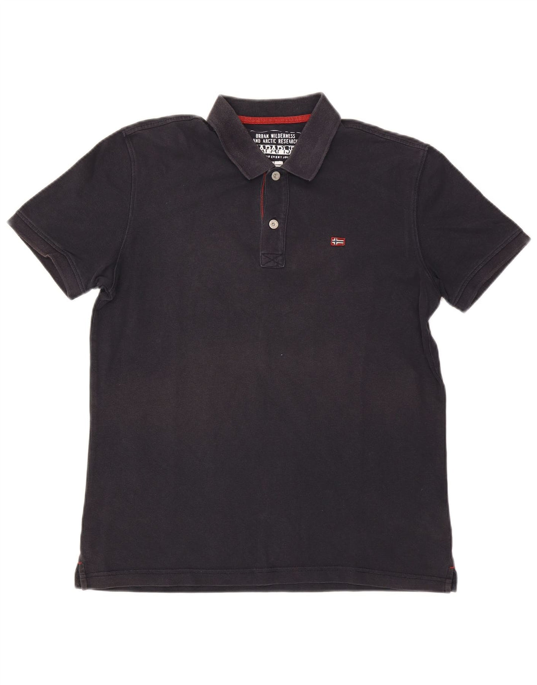 Polo da uomo Napapijri grande in cotone blu navy