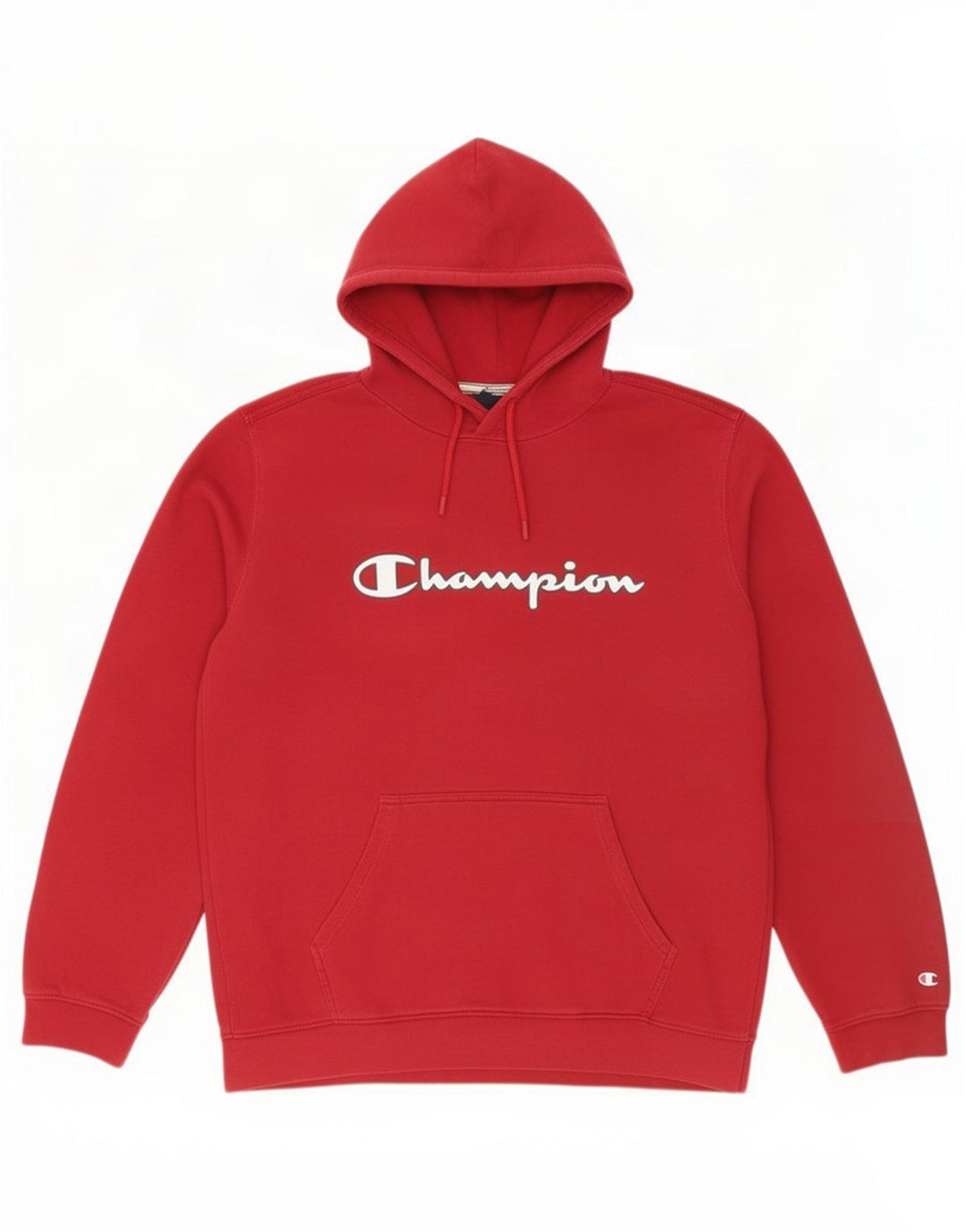 Felpa con cappuccio grafica da uomo Champion XL rossa
