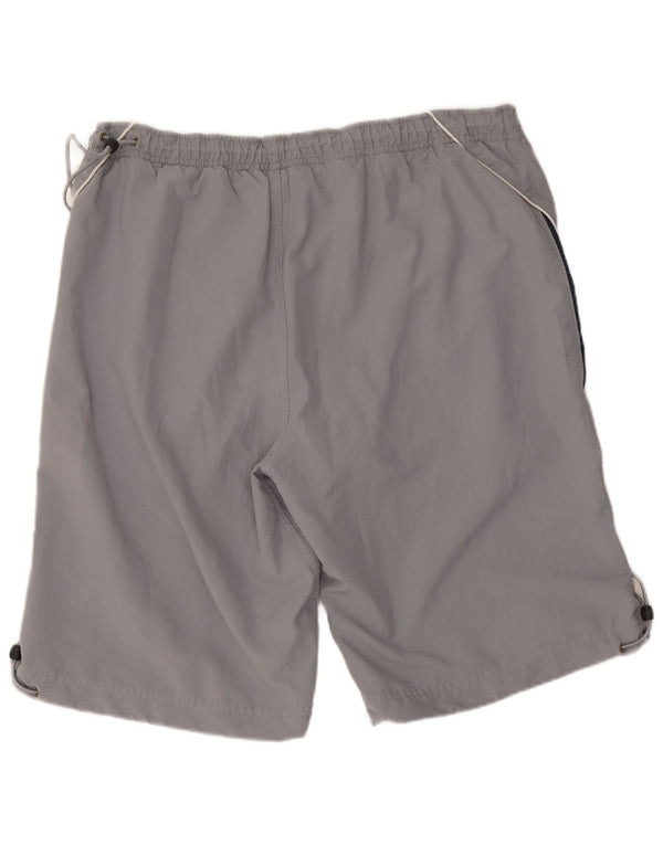 Pantaloncini sportivi Nike da uomo UK 31/33 Poliestere color block grigio medio