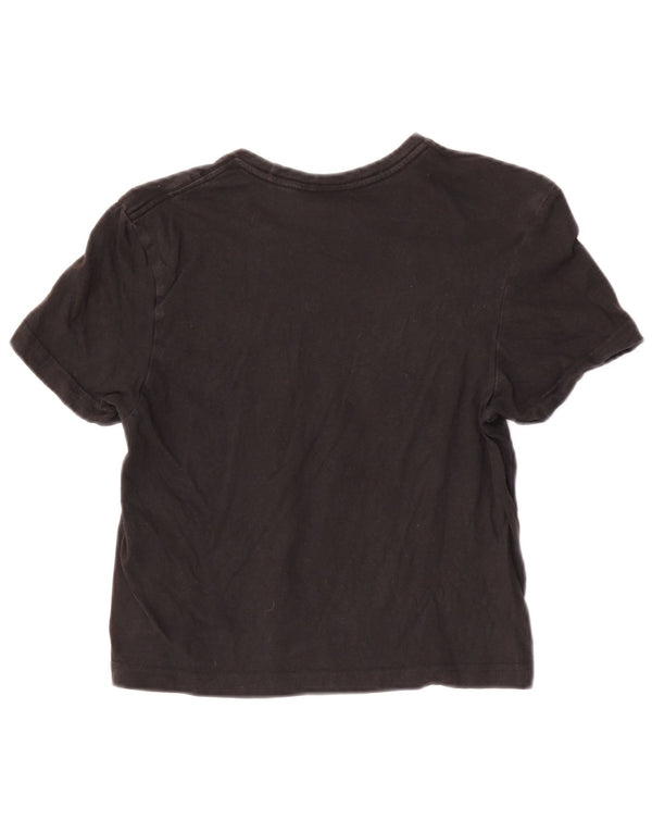 Adidas Girls Graphic T-Shirt Top 9-10 Years XS Black
