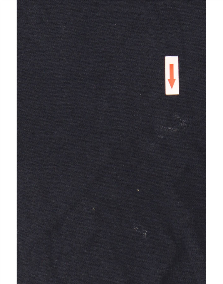 Maglione da uomo con scollo a V Marks & Spencer grande in cotone blu navy