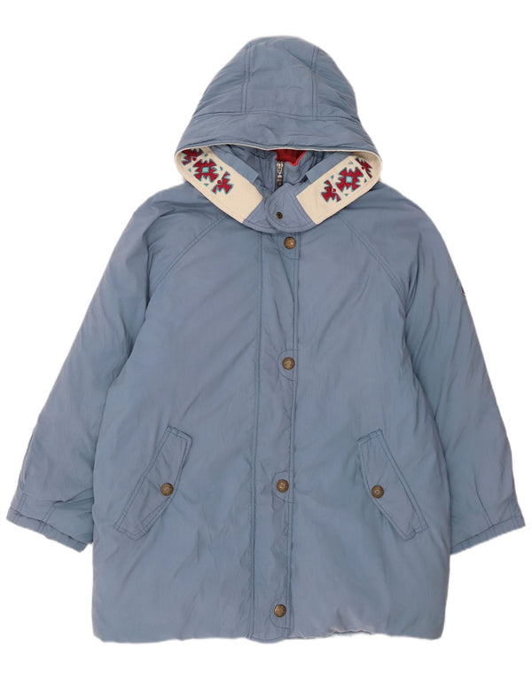 Cappotto imbottito con cappuccio da donna Diadora UK 10 piccolo nylon blu