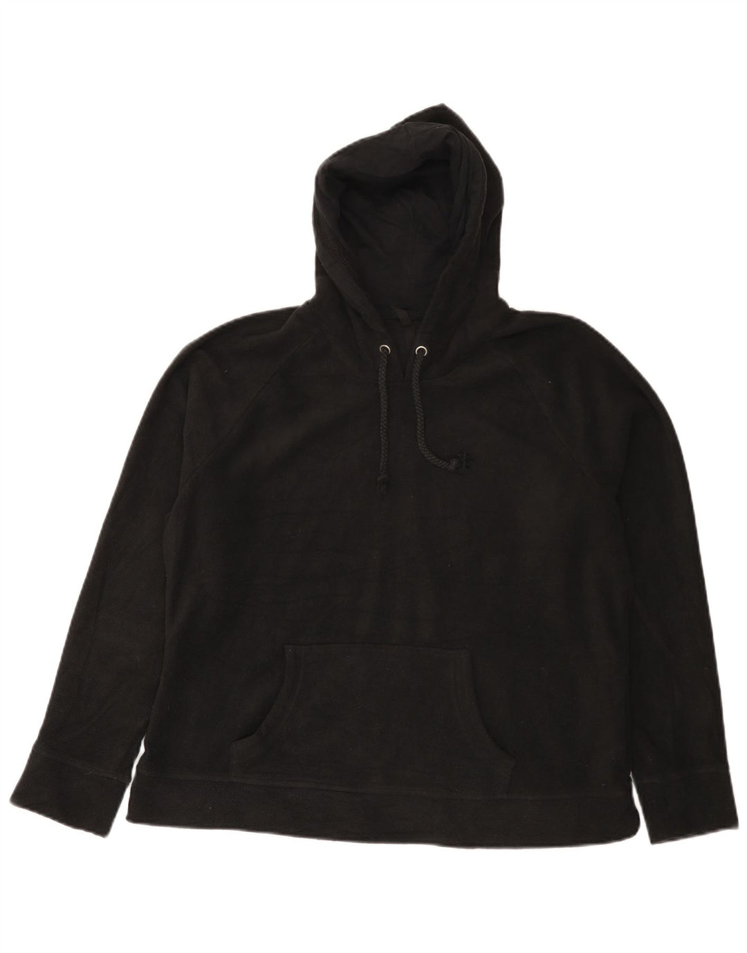 Maglione in pile con cappuccio da donna Marks & Spencer UK 16 grande poliestere nero