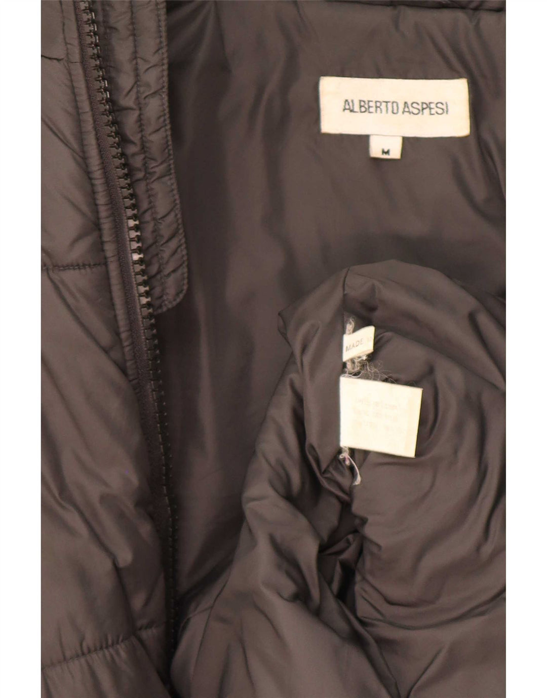 Giacca imbottita da uomo Alberto Aspesi UK 38 Nylon grigio medio