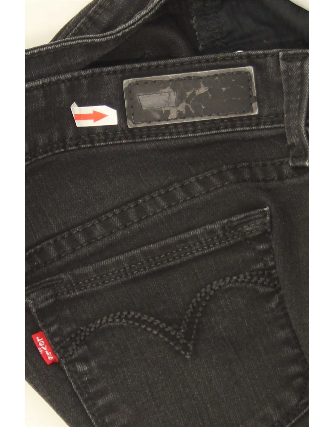 Jeans slim a vita bassa da donna Levi's W29 L32 cotone nero