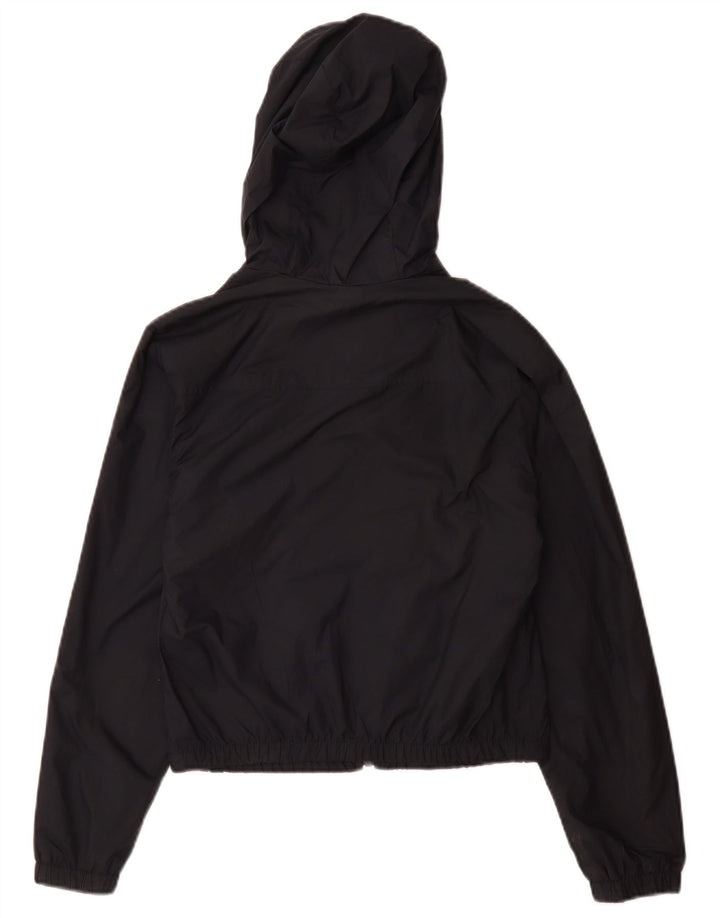Giacca antipioggia con cappuccio da donna Hollister UK 6 XS poliestere nero