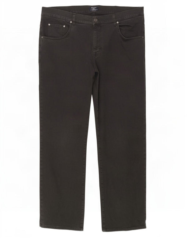 Pantaloni casual dritti da uomo Gant W38 L32 cotone grigio