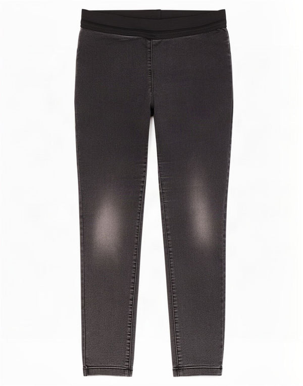 Jeans Jeggings da donna Marks & Spencer UK 12 Medio W32 L28 Cotone nero