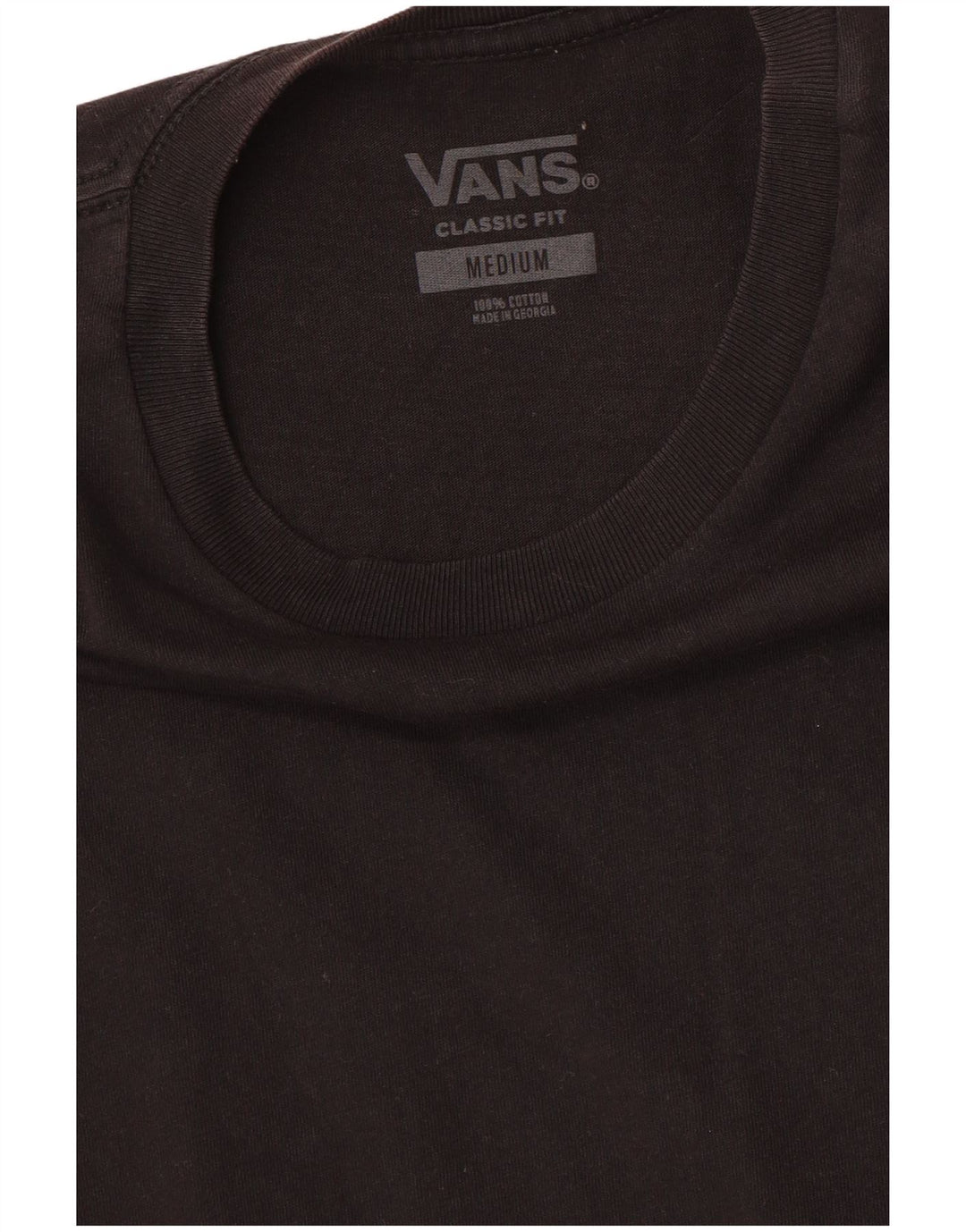 T-shirt da uomo con vestibilità classica VANS, cotone medio nero