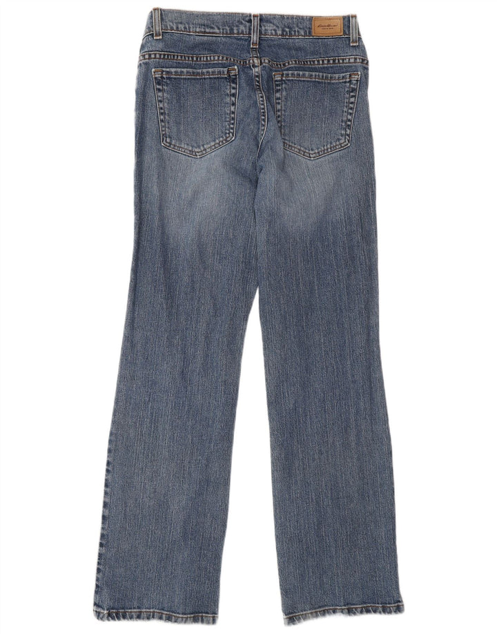 Jeans bootcut da donna Eddie Bauer US 8 medio W28 L32 cotone blu