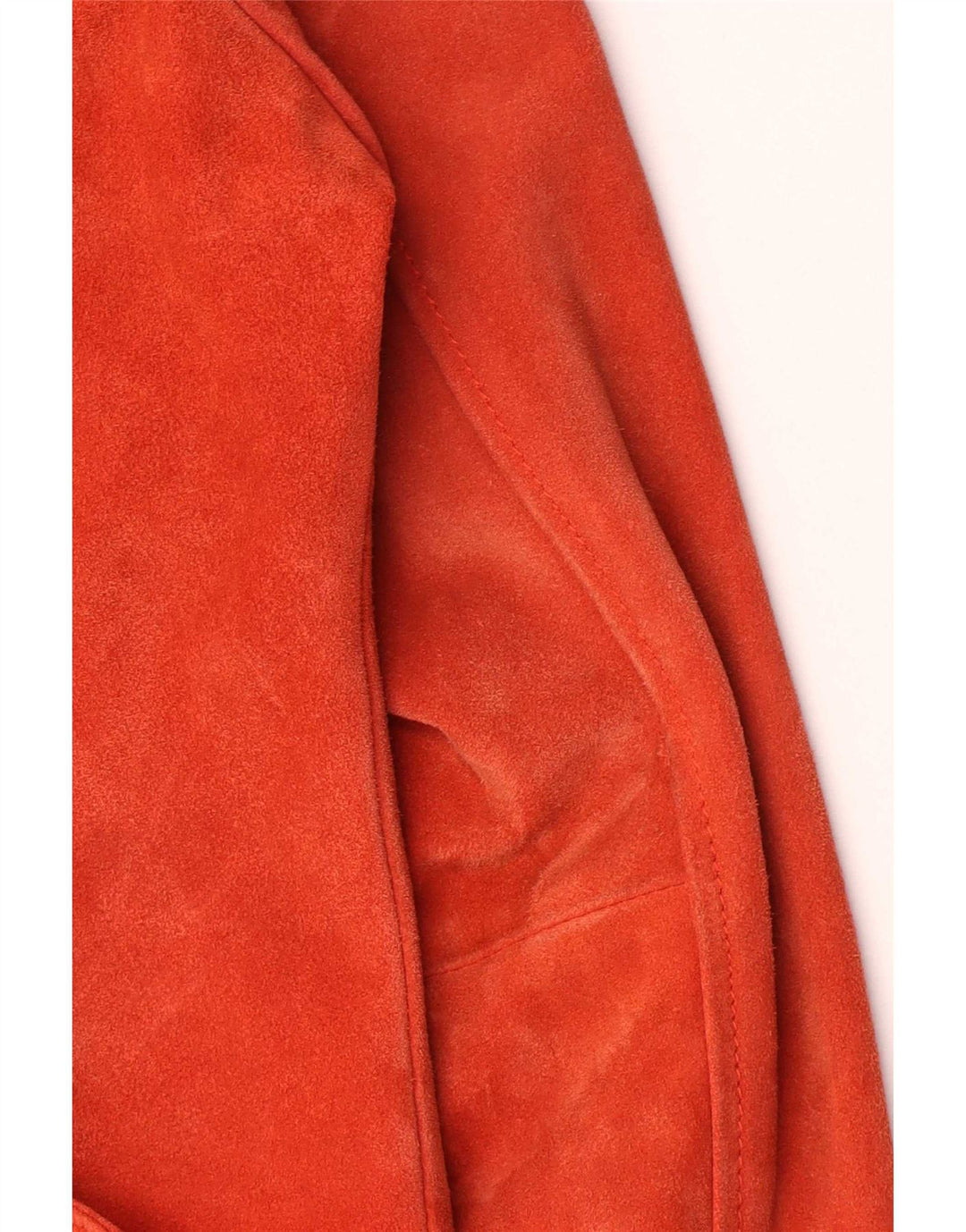 Topshop Giacca da motociclista in pelle scamosciata da donna UK 16 Grande pelle rosa