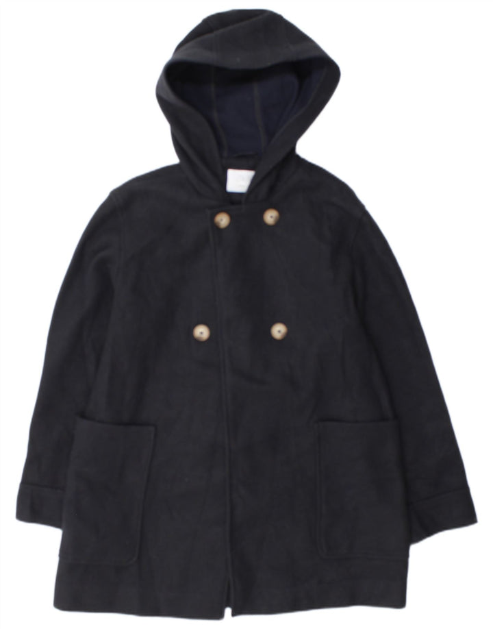 Cappotto doppiopetto con cappuccio per ragazze Zara 13-14 anni in poliestere blu navy