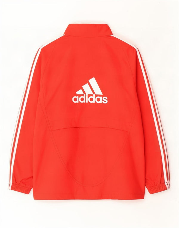 Giacca da ginnastica con cappuccio grafica Adidas da ragazzo Liverpool 13-14 anni Rossa