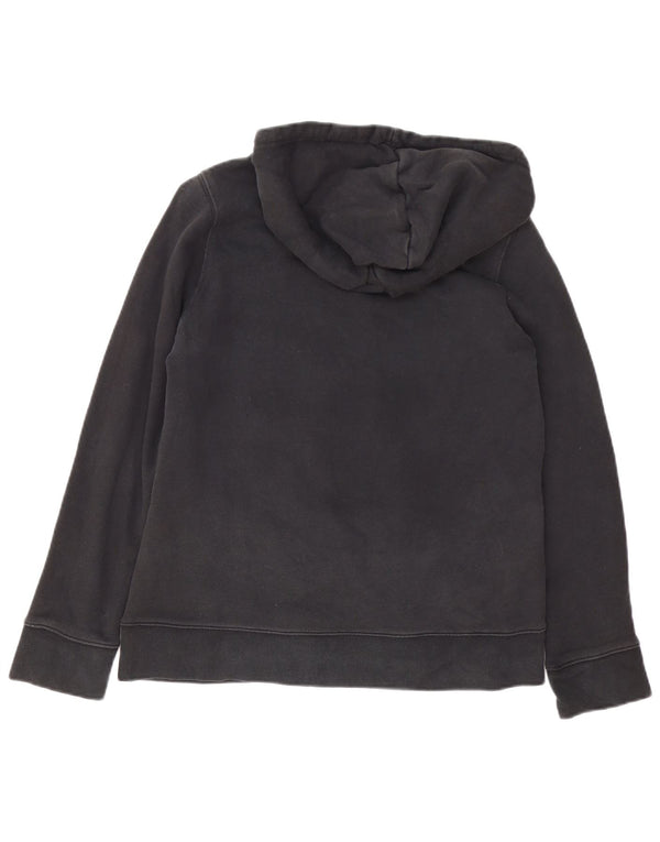 Felpa con cappuccio oversize grafica da donna Adidas UK 10 piccola in cotone nero