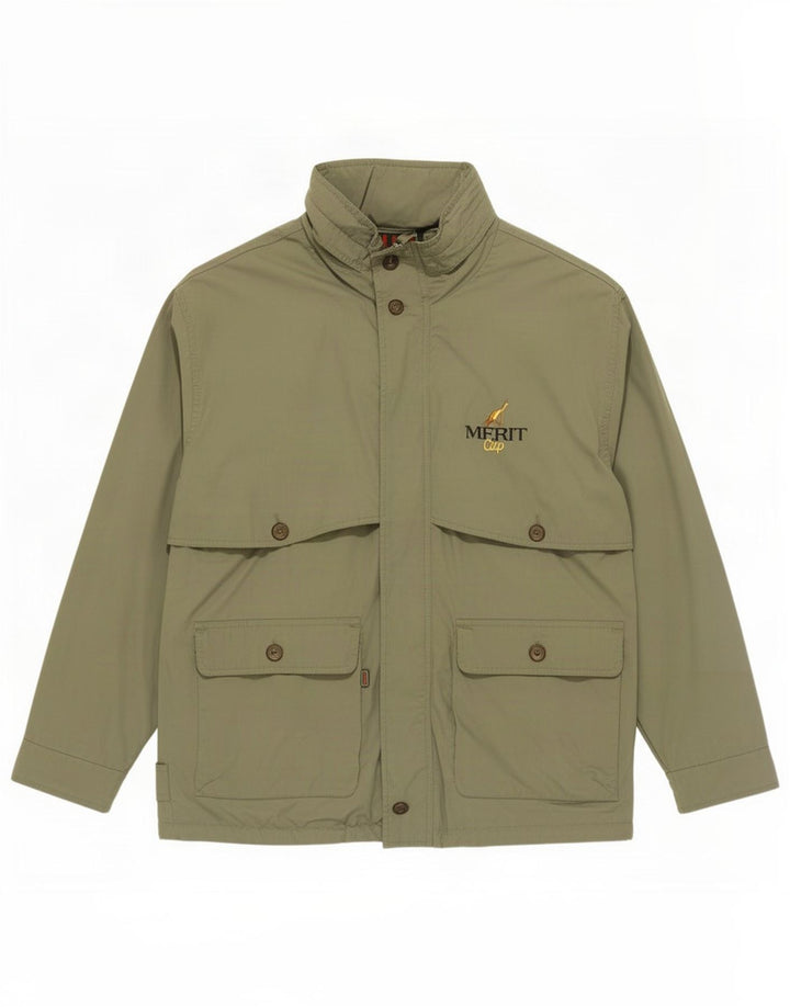 Slam Giacca utility da uomo con cappuccio UK 40 Large Khaki Poliestere