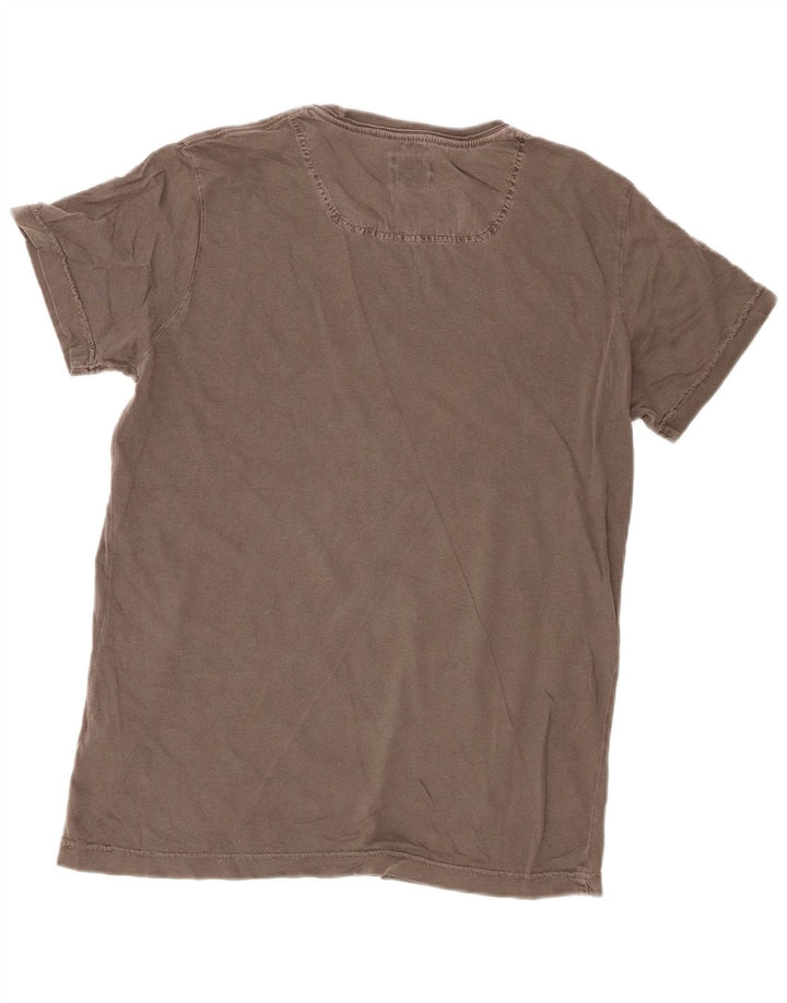 T-shirt grafica da uomo Diesel Top in cotone grigio medio