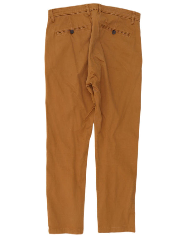 Pantaloni chino slim da uomo Zara EU 42 Large W32 L28 Beige
