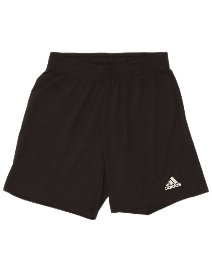 Pantaloncini sportivi Adidas Climalite da uomo medio poliestere nero