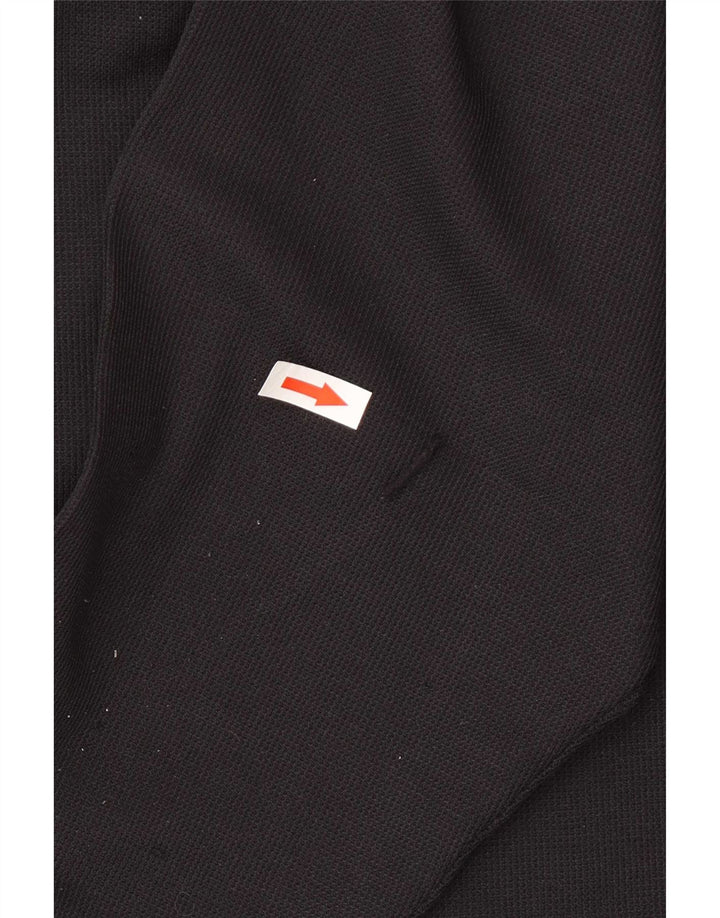 Top grafico da uomo Jordan a maniche lunghe UK 42/44 Large Nero Poliestere