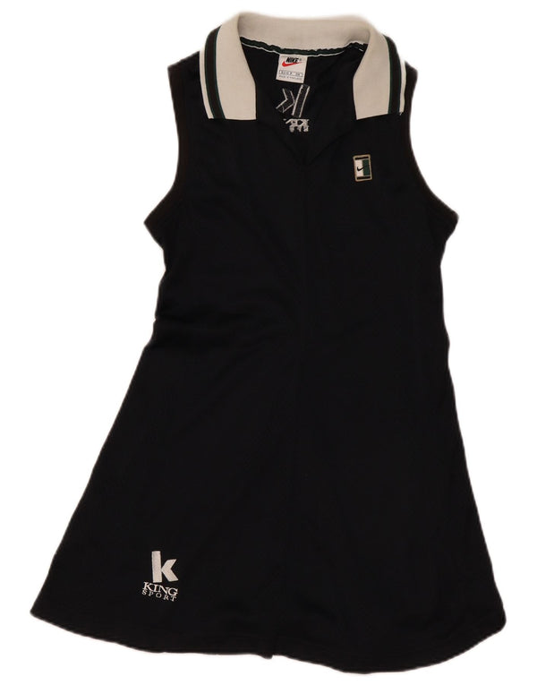 Abito da tennis Nike Donna US 4/6 Small Nero Colourblock Nylon