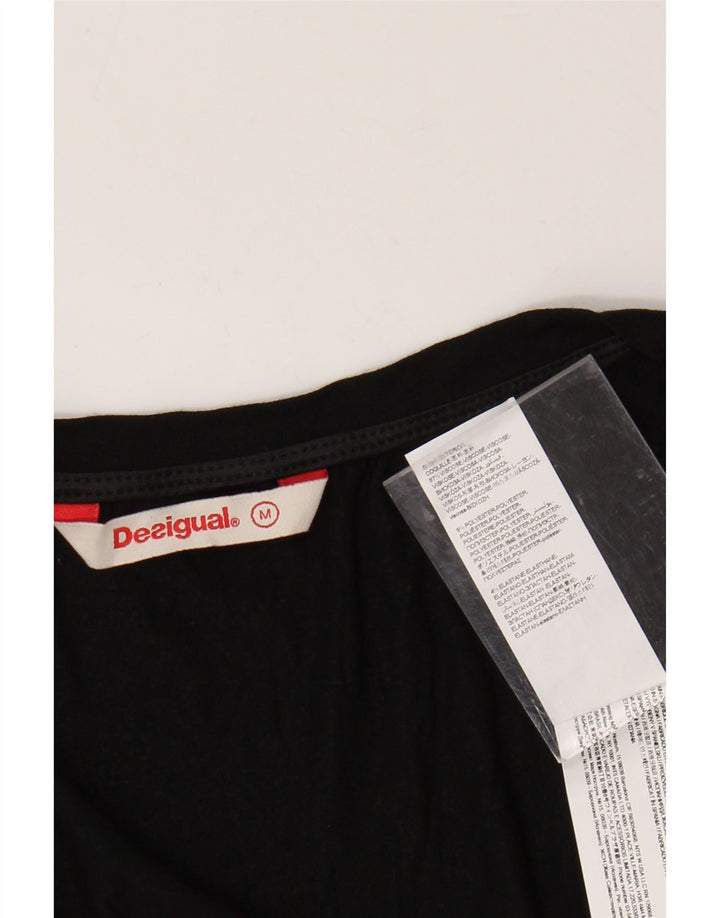 DESIGUAL Camicetta senza maniche grafica da donna Top UK 12 Medio Nero Floreale