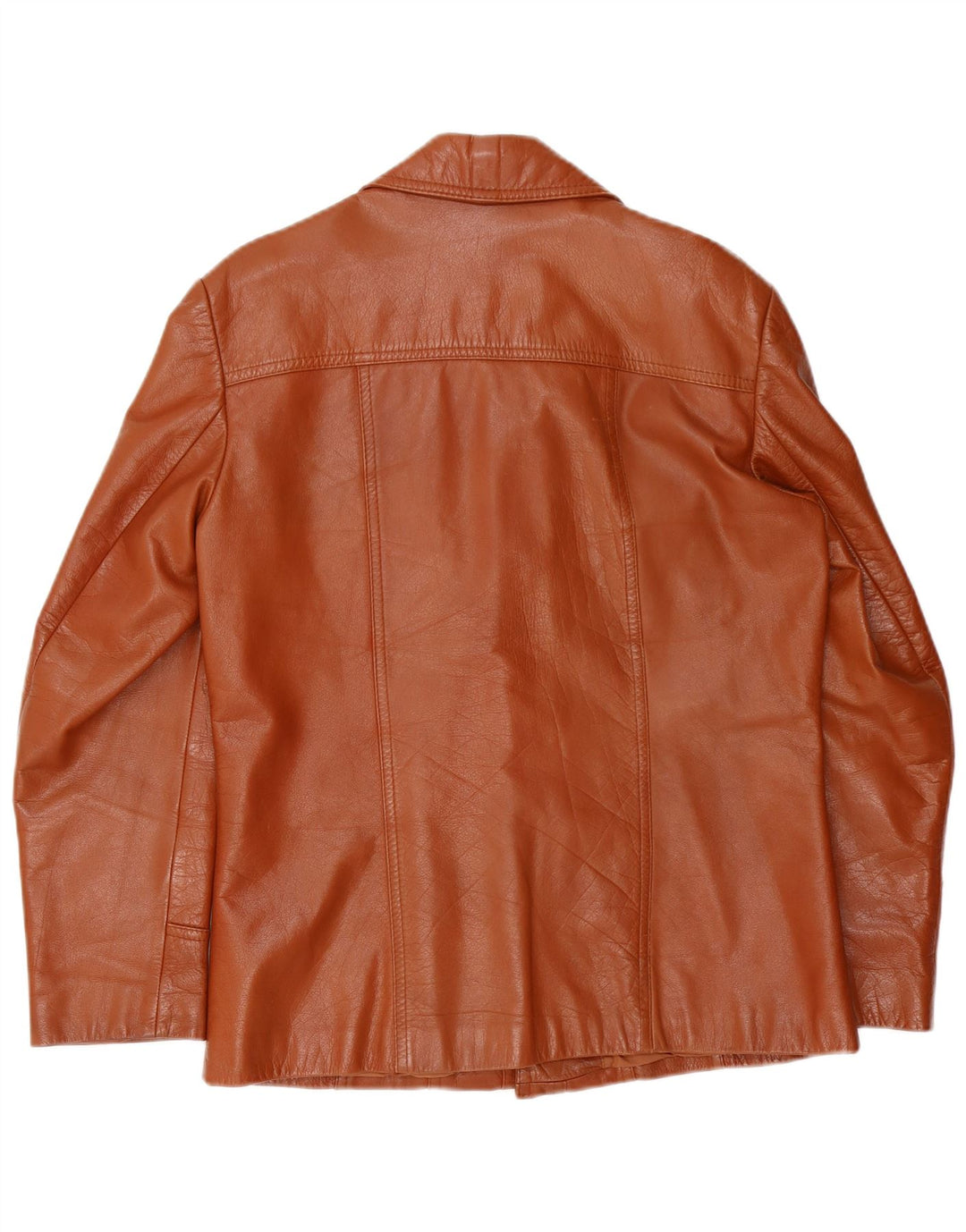 Giacca in pelle vintage da uomo UK 38 Marrone medio