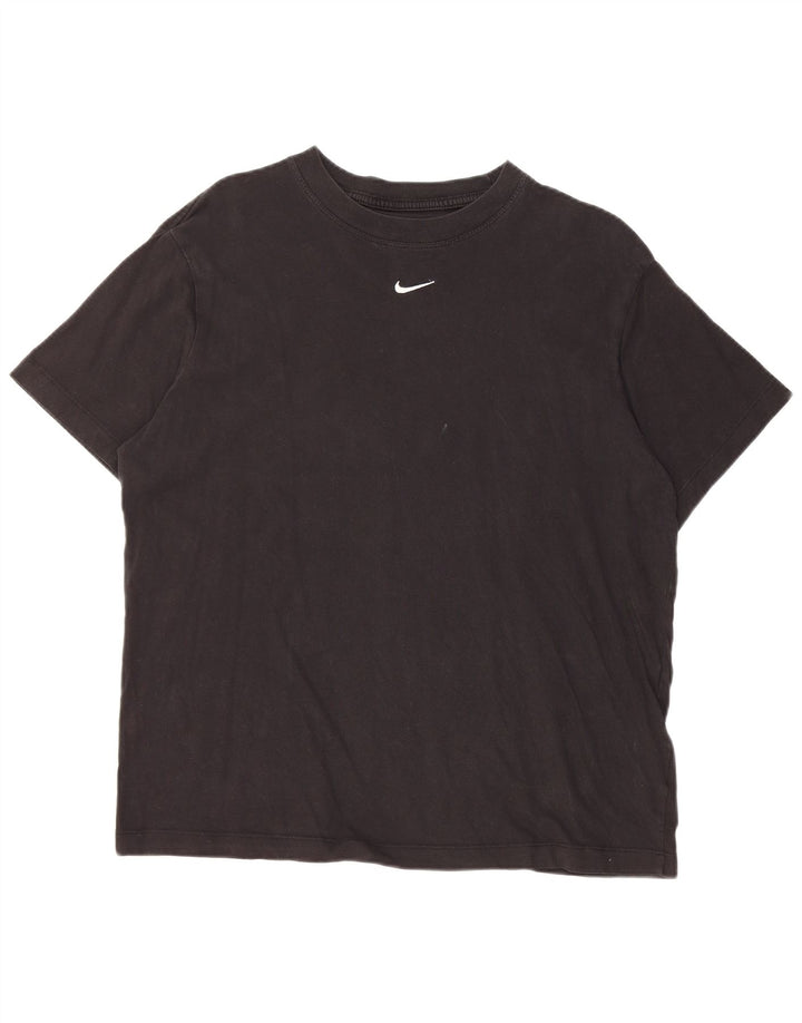 T-shirt NIKE da uomo vestibilità ampia, piccola, in cotone nero