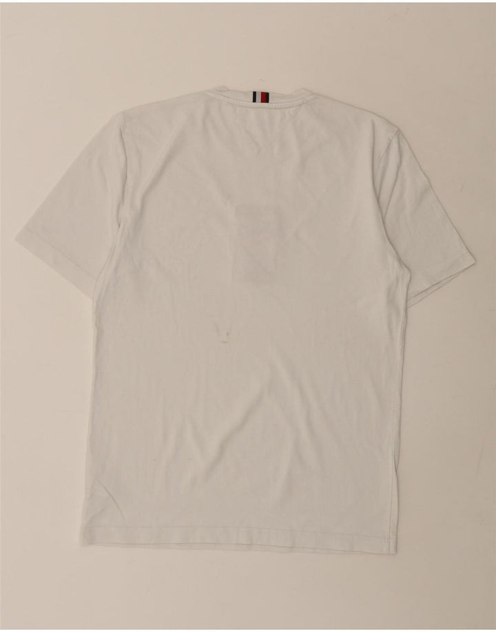TOMMY HILFIGER T-shirt grafica da uomo Top in cotone bianco medio