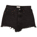 Pantaloncini di jeans a vita alta da donna Zara EU 40 medi W30 neri