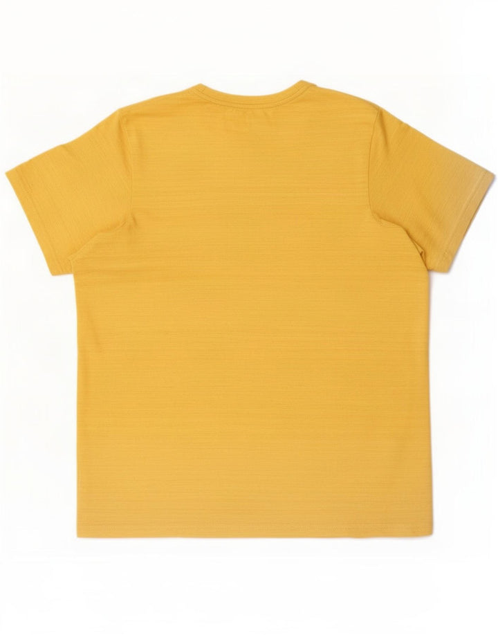 T-shirt Nike da uomo Dri Fit Standard, piccola, in poliestere giallo