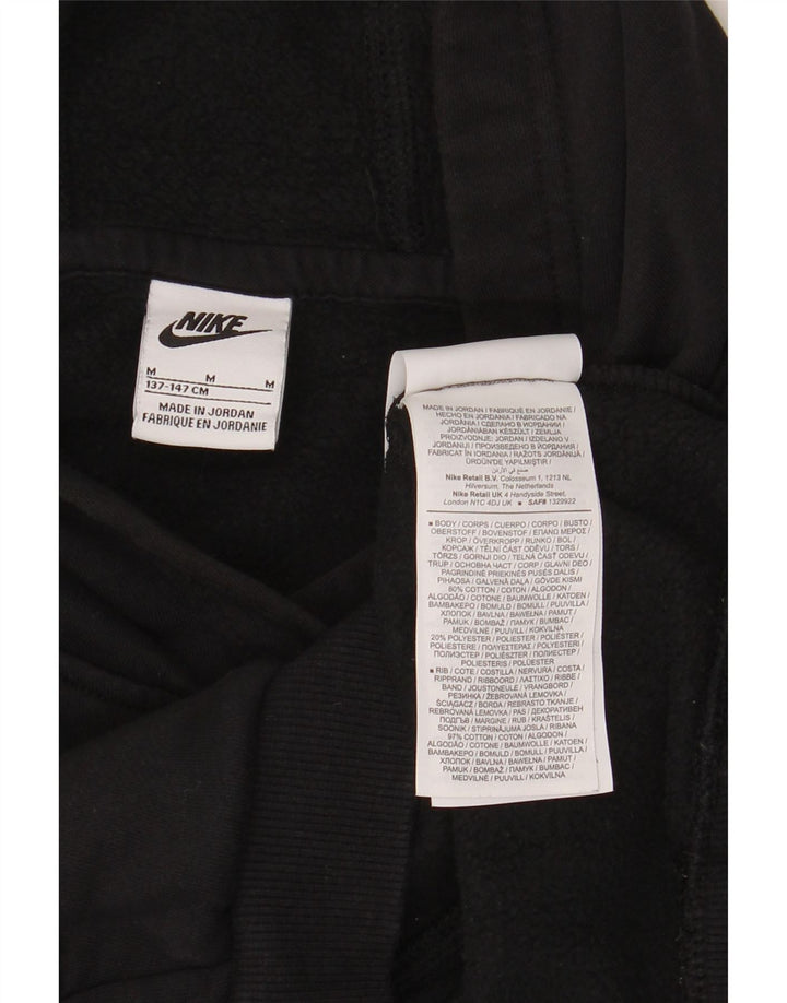 Felpa con cappuccio da ragazzo Nike 10-11 anni cotone nero medio