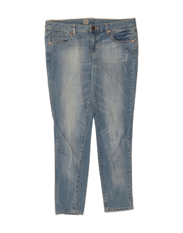 MOSSIMO Womens Skinny Jeans US 12 Large W34 L29 Blue Cotton Vintage Mossimo and Second-Hand Mossimo from Messina Hembry 