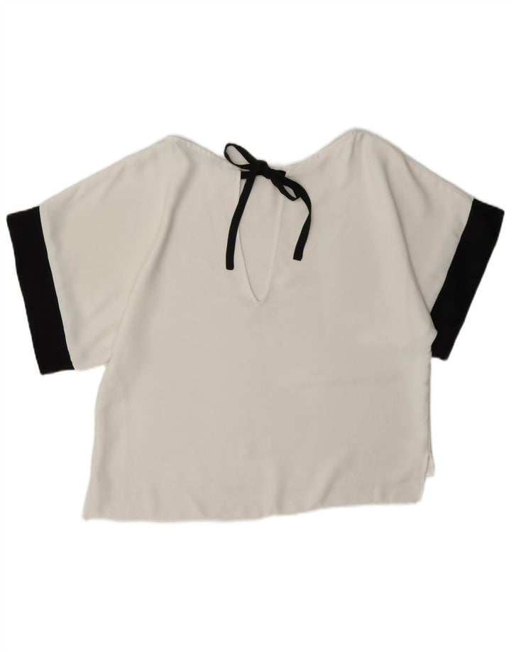 Camicetta oversize da donna Zara UK 6 XS Colorblock bianco