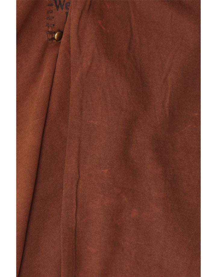 Maglia da uomo Bromfield a maniche lunghe 2XL in cotone marrone