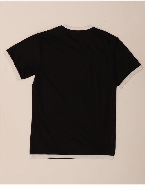 T-shirt da uomo Puma Top Small nera in poliestere color block