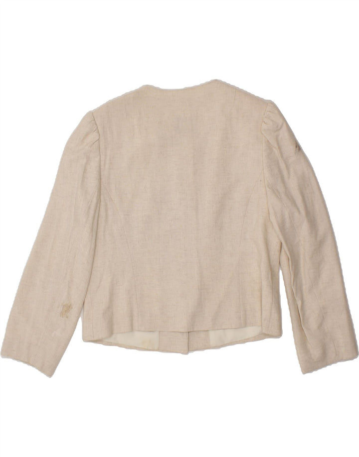 LANDHAUS Womens 6 Button 3/4 Sleeve Blazer Jacket EU 40 Medium Off White Vintage Landhaus and Second-Hand Landhaus from Messina Hembry 