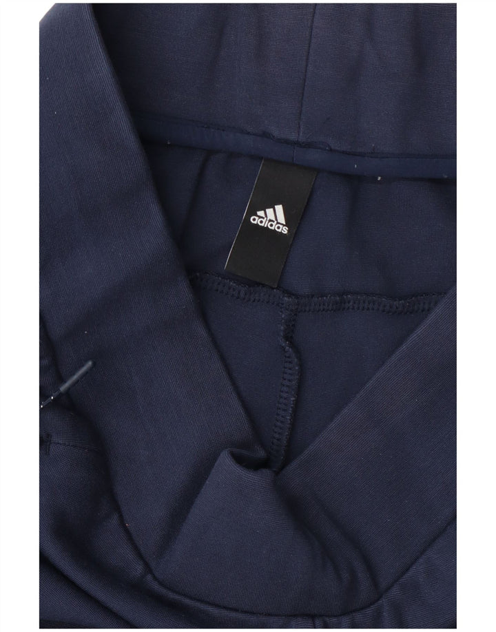 Pantaloni della tuta da donna Adidas UK 14 Large Blu Navy