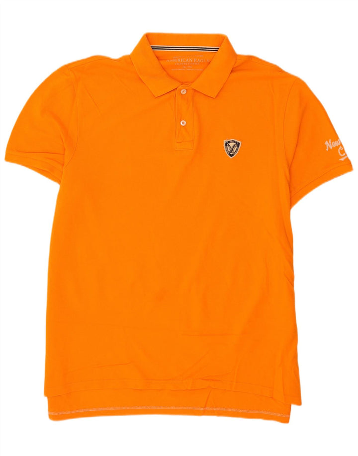 Polo da uomo American Eagle 2XL in cotone arancione