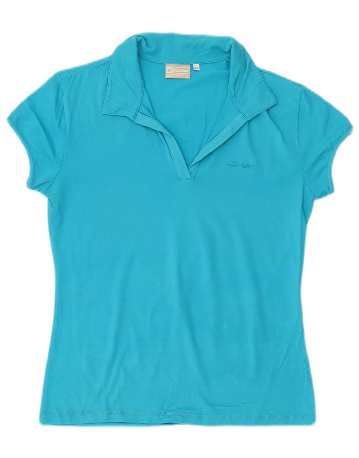 LOTTO Womens Polo Shirt UK 18 XL Blue