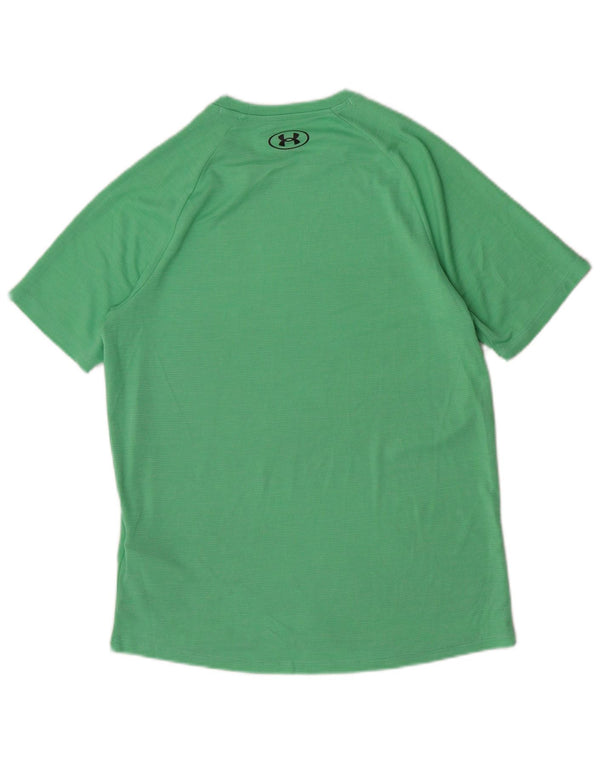Maglietta da uomo Under Armour Top piccola in poliestere verde