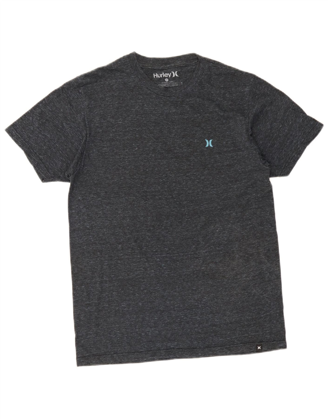 T-shirt grafica da uomo Hurley Top in cotone grigio medio