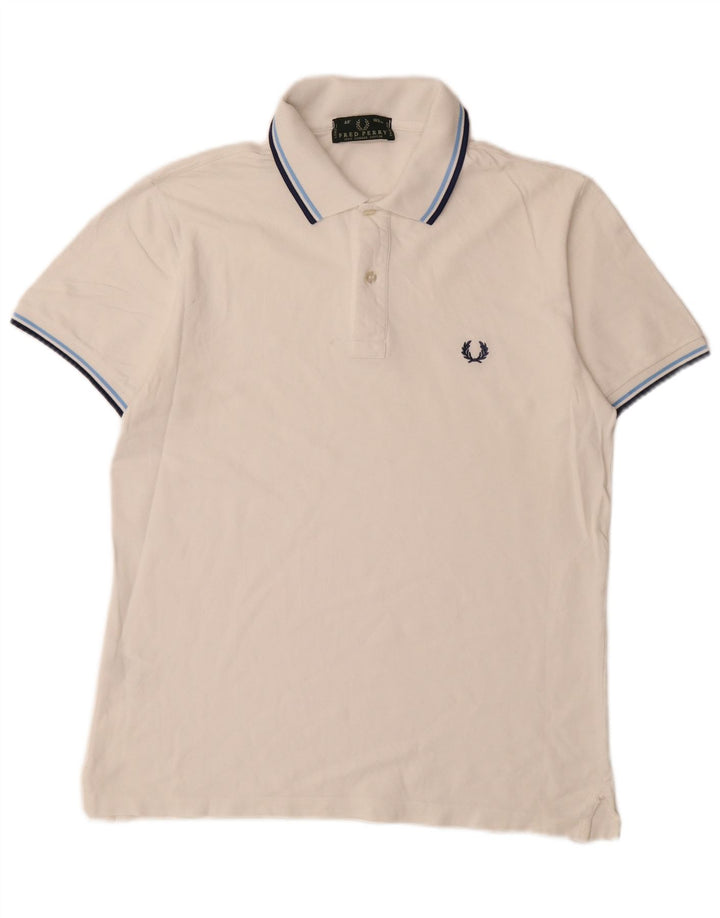 Polo da uomo FRED PERRY in cotone bianco medio