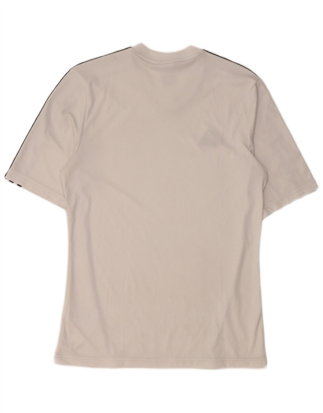 T-shirt Adidas Climalite da uomo piccola in poliestere bianco