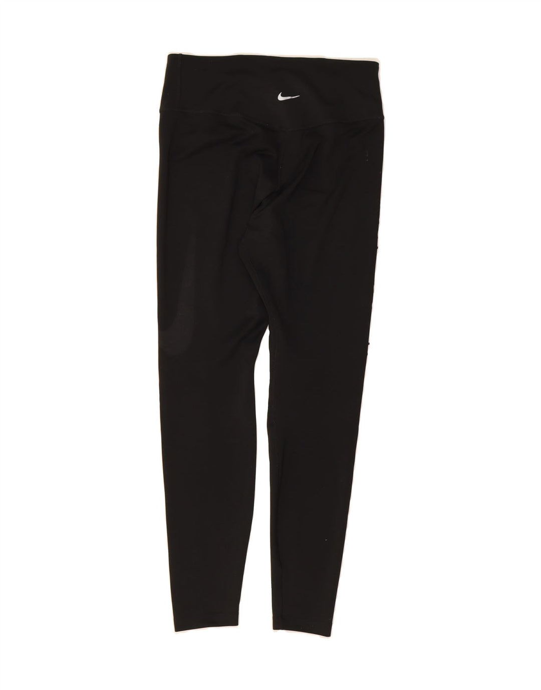 NIKE Womens Dri Fit Graphic Leggings UK 12 Medium Black Polyester Vintage Nike and Second-Hand Nike from Messina Hembry 
