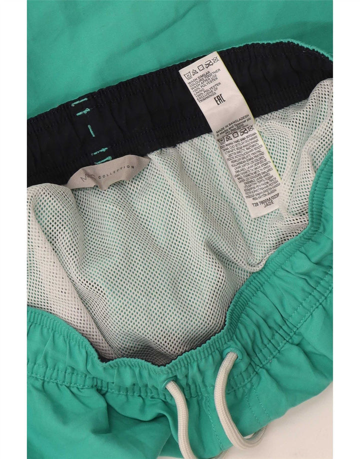 Pantaloncini da bagno da uomo Marks & Spencer verde medio poliestere
