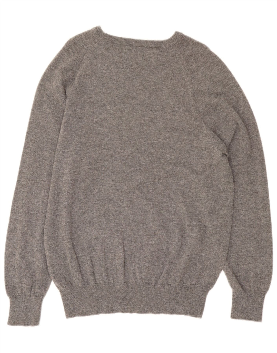 Maglione Kappa da uomo con scollo a barca, grigio medio, lana a rombi/diamante